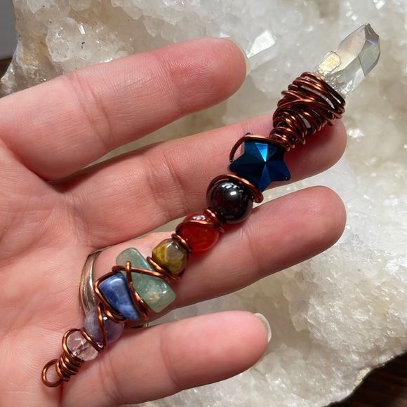 Handmade Chakra aura quartz magic wand 🪄 - Picture 4 of 9